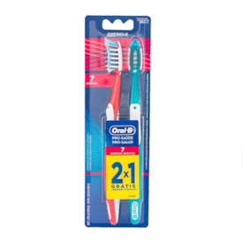 Escova Dental Oral B Pro Saúde 7 Benefícios Leve 2 Pague 1