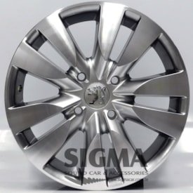 Roda Krmai R12 (Peugeot) Aro 15x6 Cromolock Diamantada 4x108 ET 25