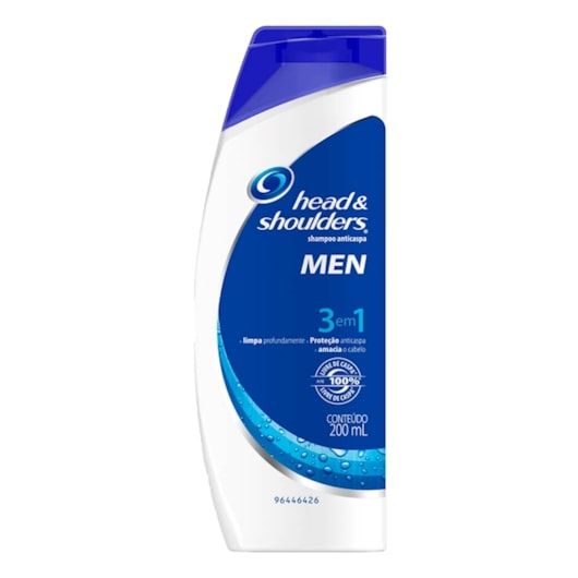 Shampoo Anticaspa Head and Shoulders 3 em 1 Men 200ml