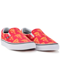 Tênis Vans Classic Slip On Late Night Mars Red Pizza VN-03Z4IFE