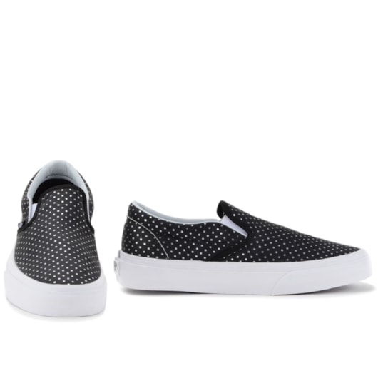 Tênis Vans Classic Slip On Perf Hologram Black True White VN-03Z4IHH