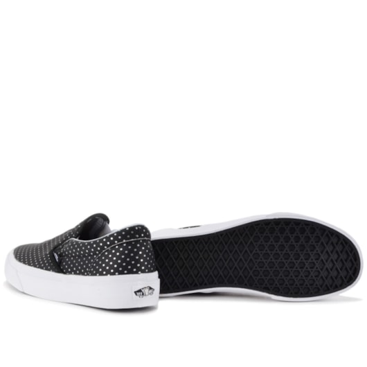 Tênis Vans Classic Slip On Perf Hologram Black True White VN-03Z4IHH