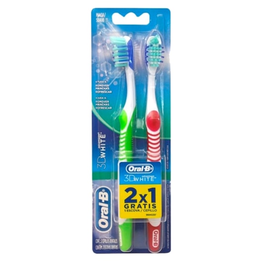 Escova Dental Oral B Advantage 3D White 35 Leve 2 Pague 1